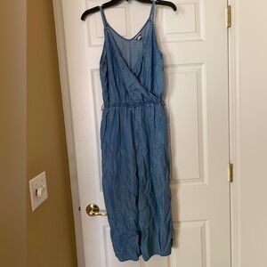 Sleeveless Denim Jumpsuit from target